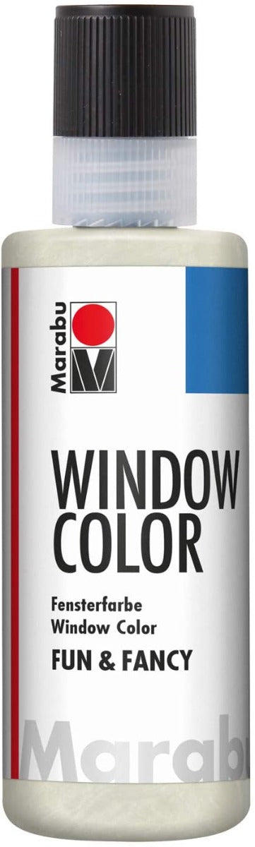MARABU - FUN&FANCY COLORE A BASE D'ACQUA PER VETRI 8OML - COLORE BIANCO PERLATO 270