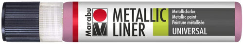 MARABU - METALLIC LINER COLORE METALLIZZATO UNIVERSALE 25ML - COLORE ROSA METALLIZZATO 733