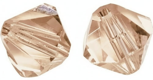 RAYHER - 25 PEZZI - PERLE DI CRISTALLO SWAROVSKI FORMA ROMBO Ø4MM - COLORE ALBICOCCA