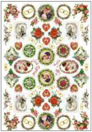 CALAMBOUR - CARTA DI RISO 34,5X 49,5CM PER DECOUPAGE "PAU31"