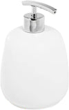 METAFORM - DISPENSER SAPONE DA APPOGGIO LINEA AFRA IN POLIRESINA - COLORE BIANCO