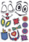 RAYHER - KIT PER CREAZIONE DI PORTACHIAVI IN VINILE KIDS CLUB - PAULA DA DECORARE CON ADESIVI