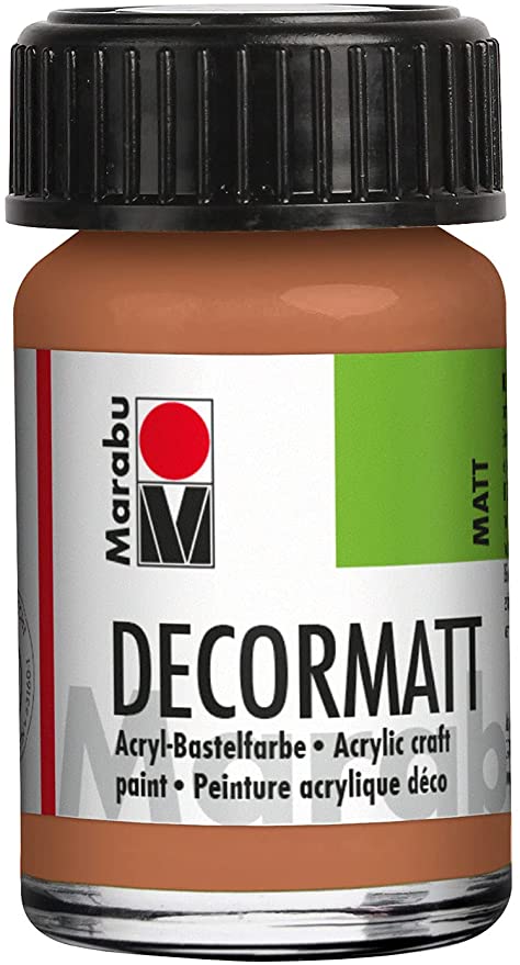 MARABU - COLORE ACRILICO DECORMATT PER METALLO/PIETRA/LEGNO/CARTA 15ML - COLORE RAME METALLIZZATO 787