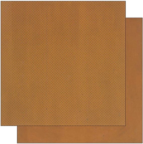 BOBUNNY - CARTONCINO STRUTTURATO FRONTE/RETRO DOUBLEDOT 12x12CM - COLORE PAN DI ZENZERO