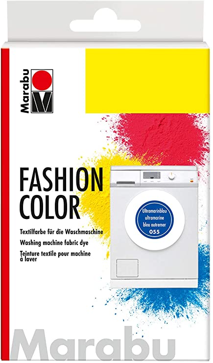 MARABU - COLORI PER TINTURA TESSILE 30gr FASHIONCOLOR LAVABILE IN LAVATRICE - COLORE BLU OLTREMARE SCURO 055