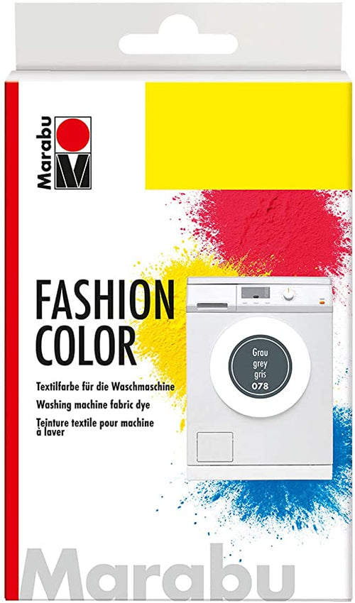 MARABU - COLORI PER TINTURA TESSILE 30gr FASHIONCOLOR LAVABILE IN LAVATRICE - COLORE GRIGIO 078