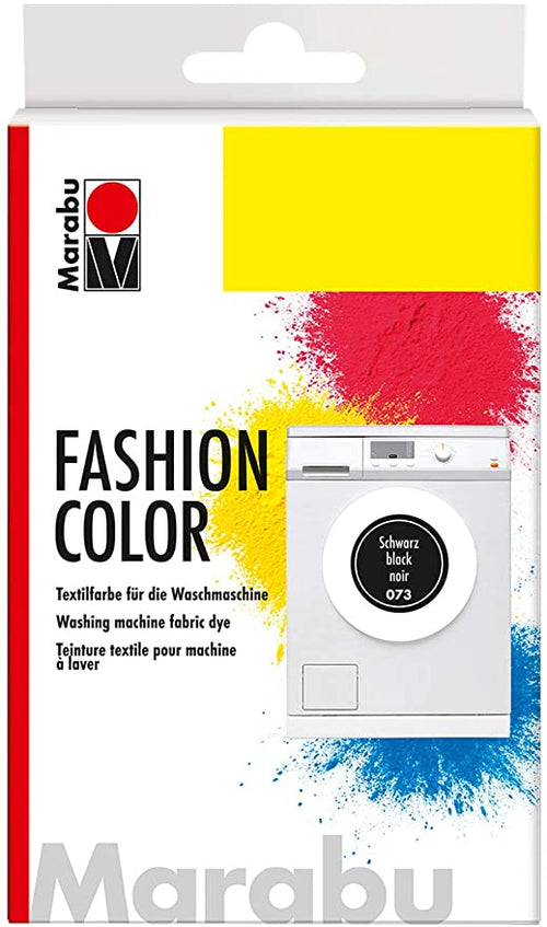 MARABU - COLORI PER TINTURA TESSILE 30gr FASHIONCOLOR LAVABILE IN LAVATRIVE - COLORE NERO 073