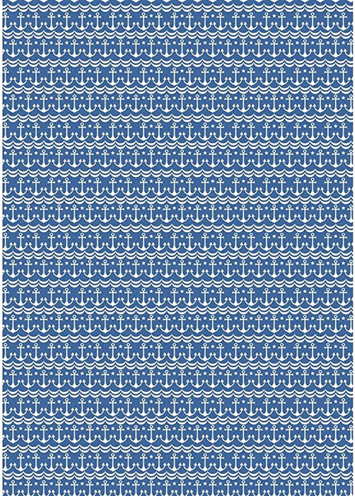 RAYHER - FOGLIO ADESIVO IN TESSUTO FABRIC STICKER 210MMx297MM - ANCORE