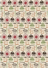 RAYHER - FOGLIO ADESIVO IN TESSUTO FABRIC STICKER 210MMx297MM - MUFFIN