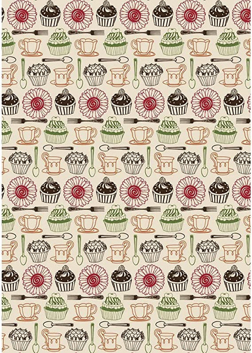 RAYHER - FOGLIO ADESIVO IN TESSUTO FABRIC STICKER 210MMx297MM - MUFFIN
