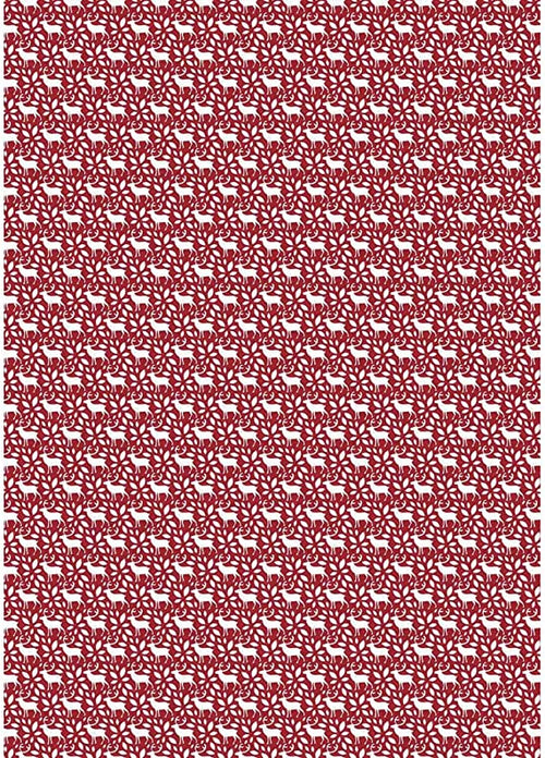 RAYHER - FOGLIO ADESIVO IN TESSUTO FABRIC STICKER 210MMx297MM - RENNE