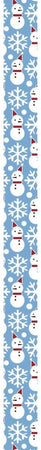 RAYHER - NASTRO IN TESSUTO "FABRIC TAPE" 15MMx5MT - PUPAZZI DI NEVE