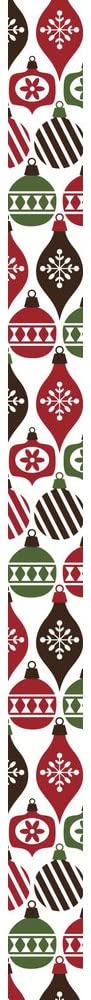 RAYHER - NASTRO IN TESSUTO FABRIC TAPE 15MMx5MT - PALLINE DI NATALE