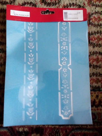 CALAMBOUR - STENCIL PER PARETI - BORDURA ALTOATESINA - CODICE "319"