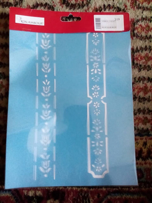CALAMBOUR - STENCIL PER PARETI - BORDURA ALTOATESINA - CODICE 319