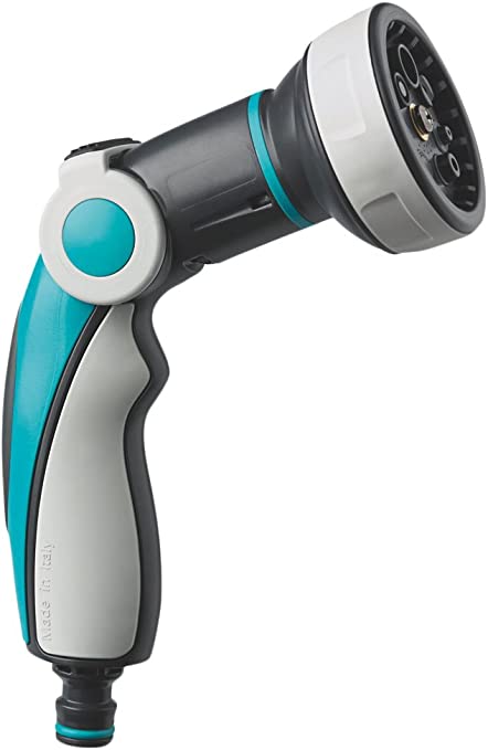 GF - PISTOLA PER IRRIGAZIONE CON CIPOLLA JET PREMIUM PLUS A 8 GETTI - COLORE AZZURRO/NERO/GRIGIO