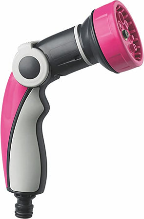 PISTOLA PER IRRIGAZIONE "JET PREMIUM" CON CIPOLLA A 8 GETTI - COLORE FUCSIA/NERO/GRIGIO