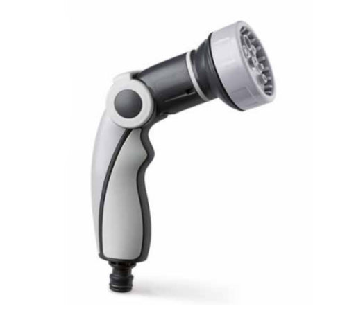PISTOLA PER IRRIGAZIONE CON CIPOLLA JET PREMIUM A 8 GETTI - COLORE GRIGIO/NERO