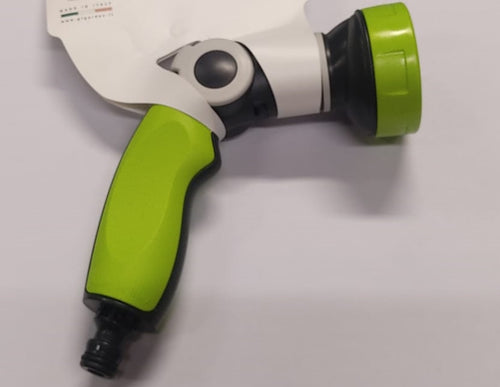 PISTOLA PER IRRIGAZIONE CON CIPOLLA JET EASY PLUS A 8 GETTI - COLORE VERDE/NERO