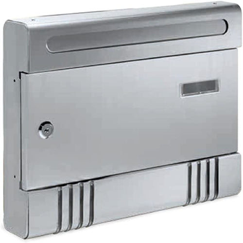 TECHNOMAX - CASSETTA POSTALE VIOLETTA 29x36,5x6,5CM - STRUTTURA IN ALLUMINIO ANODIZZATO - COLORE ARGENTO