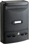 TECHNOMAX - CASSETTA POSTALE GINESTRA FRONTALE 39x29x10CM - IN ALLUMINIO PRESSOFUSO - COLORE NERO