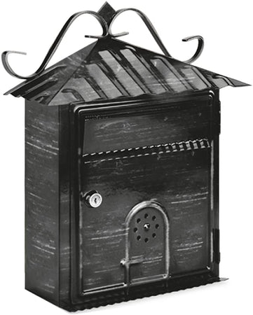 TECHNOMAX - CASSETTA POSTALE "NINFA" - STRUTTURA IN ACCIAIO ANTICORROSIONE 35,5x28,5x11,5CM - IN FERRO BATTUTO