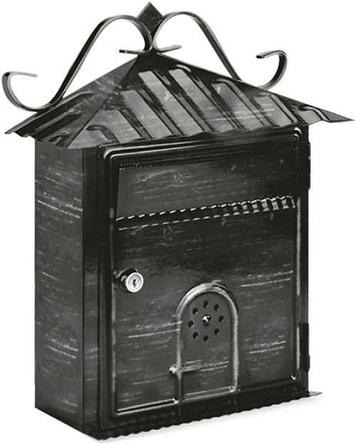 TECHNOMAX - CASSETTA POSTALE NINFA - STRUTTURA IN ACCIAIO ANTICORROSIONE 35,5x28,5x11,5CM - IN FERRO BATTUTO