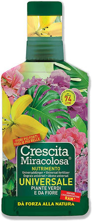 BLUMEN GROUP SPA - NUTRIMENTO "CRESCITA MIRACOLOSA" 750ML - CONCIME UNIVERSALE PIANTE VERDI E DA FIORE