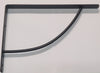 VECA - REGGIMENSOLA PESANTE LINEA TONDINO PER ARREDO GARAGE IN ACCIAIO 30CM - COLORE NERO OPACO