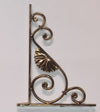 VECA - REGGIMENSOLA LINEA BAROCCO PER ARREDO CASA IN ZAMA 18CM - COLORE ORO ANTICATO