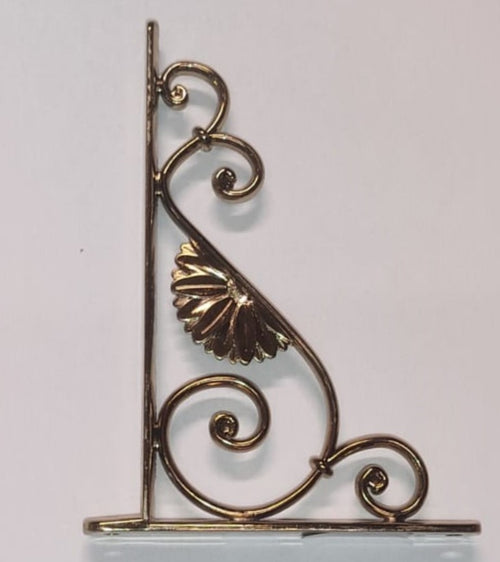 VECA - REGGIMENSOLA LINEA BAROCCO PER ARREDO CASA IN ZAMA 18CM - COLORE ORO ANTICATO