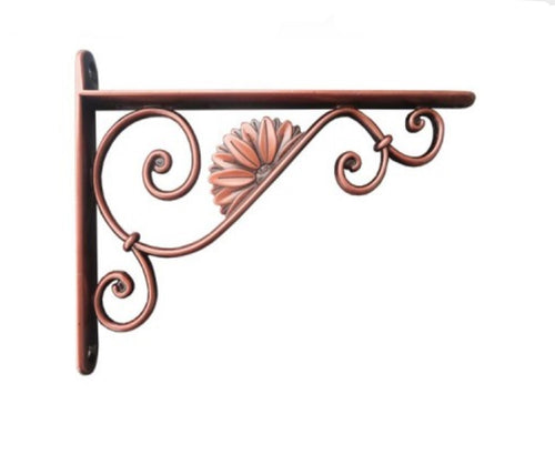 VECA - REGGIMENSOLA LINEA BAROCCO PER ARREDO CASA IN ZAMA 12CM - COLORE RAME ANTICATO