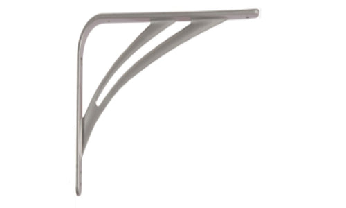 VECA - REGGIMENSOLA PESANTE LINEA LIBERTY PER ARREDO GARAGE IN ACCIAIO 40CM - COLORE ALLUMINIO METALLIZZATO