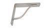 VECA - REGGIMENSOLA LINEA CURVA PER ARREDO CASA IN ZAMA 12CM - COLORE NICKEL SATINATO