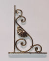 VECA - REGGIMENSOLA LINEA BAROCCO PER ARREDO CASA IN ZAMA 24CM - COLORE ORO ANTICATO