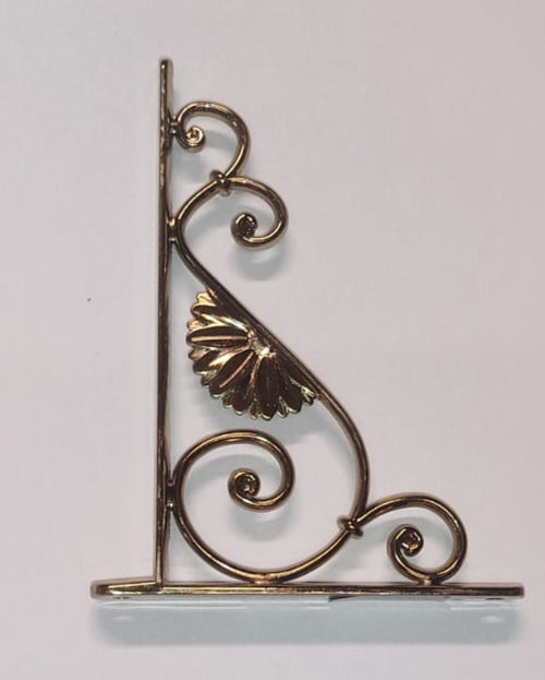 VECA - REGGIMENSOLA LINEA BAROCCO PER ARREDO CASA IN ZAMA 24CM - COLORE ORO ANTICATO