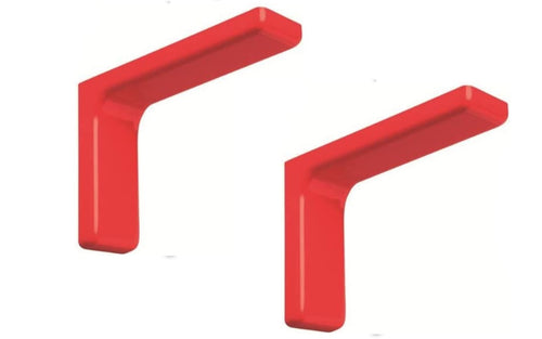 BOLIS ITALIA - COPPIA DI REGIMENSOLE LINEA LEONARDO IN PLASTICA RESISTENTE 18CM - TENUTA MASSIMA 20kg - COLORE ROSSO CILIEGIA