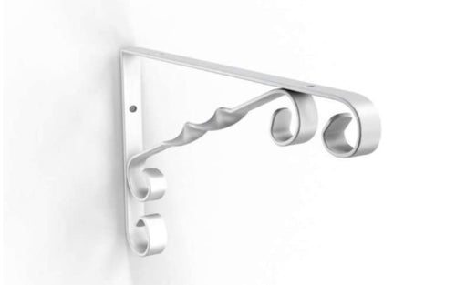 BOLIS ITALIA - REGGIMENSOLA LINEA COUNTRY 13CM - PORTATA MASSIMA 10kg - IN ACCIAIO VERNICIATO COLORE BIANCO