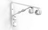 BOLIS ITALIA - REGGIMENSOLA LINEA COUNTRY 28CM - PORTATA MASSIMA 35kg - IN ACCIAIO VERNICIATO COLORE BIANCO