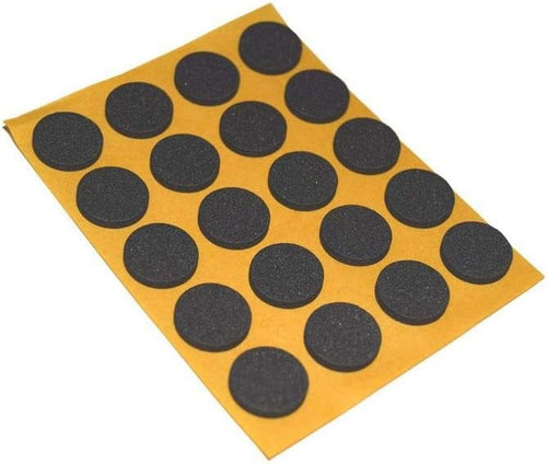 MOBILA - ANTISCIVOLO MUSSIT TONDI IN EPDM ADESIVANERA 20 MM SPESSORE 2,5 MM 12 PZ