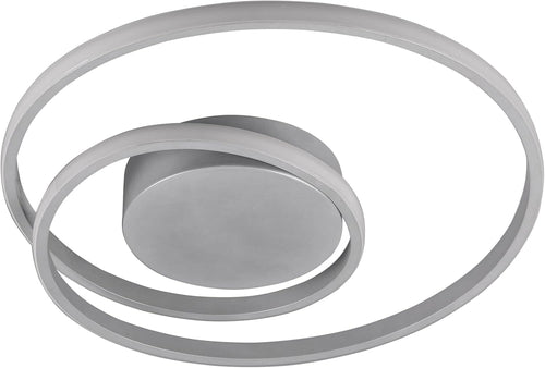 REALITY LEUCHTEN - PLAFONIERA ZIBAL A LED A SPIRALE ALLUMINIO CON REGOLAZIONE INTENSITA' DIAMETRO 40 CM