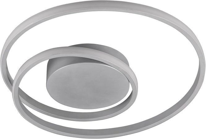 REALITY LEUCHTEN - PLAFONIERA ZIBAL A LED A SPIRALE ALLUMINIO CON REGOLAZIONE INTENSITA' DIAMETRO 40 CM