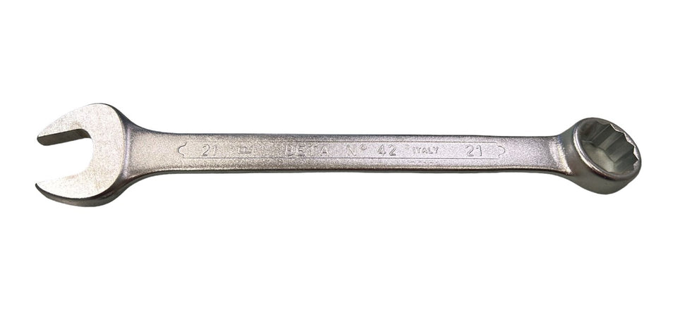 BETA - 42/21 CHIAVE COMBINATA A FORCHETTA E POLIGONALE 21X21MM ITALY*