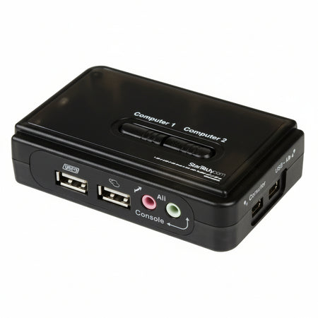 Startech.com switch kvm a 2 porte vga usb con audio e cavi - commutatore vga usb a doppia porta - SV211KUSB