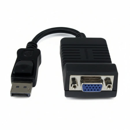 Startech.com adattatore da displayport a vga - convertitore attivo da dp a vga - video 1080p - resistente - cavo monitor dp/dp++ a vga adattatore dongle dp 1.2 a vga - connettore dp a scatto - DP2VGA