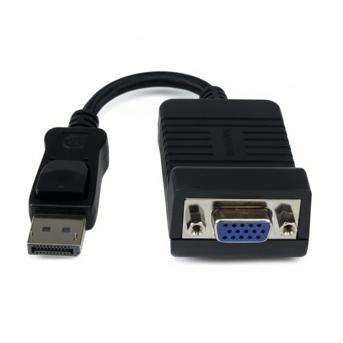 Startech.com adattatore da displayport a vga - convertitore attivo da dp a vga - video 1080p - resistente - cavo monitor dp/dp++ a vga adattatore dongle dp 1.2 a vga - connettore dp a scatto - DP2VGA