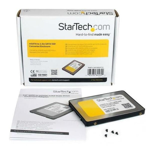 Startech.com box esterno adattatore da sata a mini sata 2,5\ ssd - SAT2MSAT25