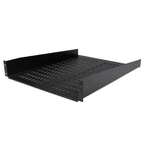Startech.com ripiano per montaggio a rack con fessure 22\ 2u - ripiano per armadio server rack fisso - 22 kg - CABSHELF22V