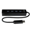 Startech.com hub portatile usb 3.0 superspeed a 4 porte - perno e concentratore per notebook o ultrabook usb 3.0 con cavo integrato - ST4300PBU3