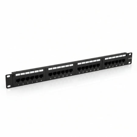 Startech.com patch panel cat 6 a 24 porte 1u - pannello di cablaggio per rete cat6 - C6PANEL24